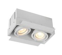 Lucide Foco Trimless, 2 luces, blanco