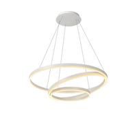 LUCIDE TRINITI - Lámpara colgante - Ø 80 cm - LED Regul. - 3000K - Blanco