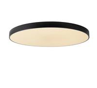 LUCIDE UNAR - Deckenleuchte - Ø 80 cm - LED Dim. - 1x80W 2700K - 3 StepDim - Schwarz