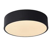 LUCIDE UNAR - Lámpara de techo - Ø 20 cm - LED 3 StepDim - 1x12W 2700K - Negro