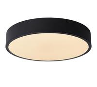 LUCIDE UNAR - Lámpara de techo - Ø 30 cm - LED 3 StepDim - 1x18W 2700K - Negro