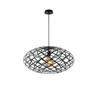 Lucide WOLFRAM - Lámpara colgante - Ø 65 cm - 1xE27 - Negro Negro