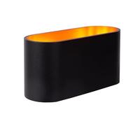 Lucide Aplique Xera, oval, negro