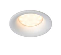 LUCIDE ZIVA - Foco empotrable en el suelo Baño - Ø 8,4 cm - 1xGU10 - IP44 - Blanco
