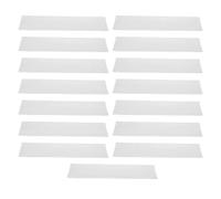 LUCKDANO 15 Piezas Adhesivas para Escaleras 6x30 Pulgadas PEVA Antideslizantes Autoadhesivas Pelar y Pegar, Exteriores Peldaños de Madera con Agarre para Interiores (WHITE)