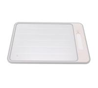 LUCKDANO Bandeja para Descongelar Carne Tabla de Cortar de Doble Cara para Descongelar y Moler Rápidamente, Viene con un Afilador, una Herramienta de Cocina esencial. (Caqui)