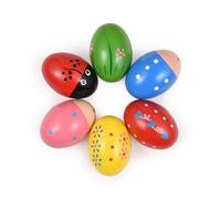 LUCKDANO Huevos Batidos de Madera Pack Huevos Batidos de Madera |Instrumentos Musicales Atractivos |para Regalos de Pascua y Rellenos de Cestas |y Seguro |Divertidos Agitadores de Sonido para Niños