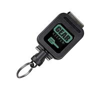 Lucky Line Medium Force Gear Keeper, retractor de llaves de fuerza industrial con cable Kevlar de 36 pulgadas, clip, 1 por paquete (47201), negro, fuerza media, capacidad para 7-14 llaves o 6 onzas