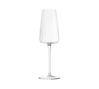 Luigi Bormioli Optica - Copas de champán (4 copas de vino de cristal de 210 ml, aptas para lavavajillas)