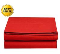 Lujo Sábana Bajera en Amazon Arrugas Elegancia y Confort 1500 Hilos Egipcio Calidad - sábana Bajera Ajustable, tamaño de la Reina, Color marrón