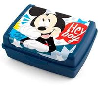 Lulabi Fiambrera infantil Disney Mickey – plástico sin BPA, 17 x 13 x 6,5 cm, línea Icono