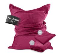Lumaland Bolsa de Asiento Exterior + Funda de Cordón Interior para XXL Beanba...