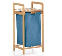 Cesta de ropa Lumaland de bambú | Recolector de ropa con bolsa interior extraíble | Diseño moderno