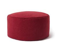 Lumaland Reposapiés de Interior Comfort Line | 25x45cm | Taburete Redondo para Puff Pera | Resistente, Versátil & Moderno [Rojo]