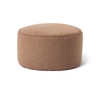Lumaland Puf Puf (50 L) | Taburete cómodo, Mesa práctica y Elegante reposapiés Interior I con Relleno EPS Flexible | Ø 25 x 45 cm [Marrón]