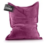 Lumaland Cord Saco XXL 380L Cojín de asiento gigante Beanbag con relleno de c...