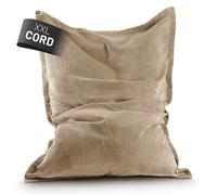 Lumaland Cord Saco XXL 380L Cojín de asiento gigante Beanbag con relleno de c...