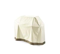 Lumaland Cubierta para Barbacoa de 152,4 x 63 x 125 cm, Resistente al Agua, Tejido Oxford 600D 280 g/m², Resistente a la Intemperie, Resistente a los Rayos UV, para Todo el año, Color Beige