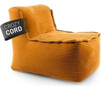 LUMALAND, módulo modular de la colección Cord, 54x81x70 cm - Funda suave y lavable - Grupo de asientos tipo puff para interiores, color mostaza