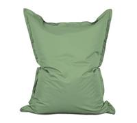 Lumaland Puf gigante XXL 140 x 180 cm | Cojín impermeable para interior y exterior con más de 3 millones de perlas EPS adaptables | Bean Bag con funda lavable [verde pastel]