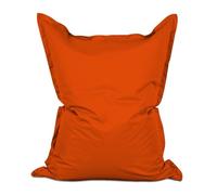 Lumaland - Puf gigante XXL con funda lavable, 140 x 180 cm, cojín bolsa interior recargable, 380 litros EPS [naranja]