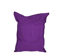 Lumaland Puff Pera Gigante | Bean Bag XXL de Micro Terciopelo para Interior con Funda Lavable | 140cm x 180cm Bolsa de Frijoles | Bolsa Interior rellenable Incl. 380 litros de Perlas de EPS [Púrpura]