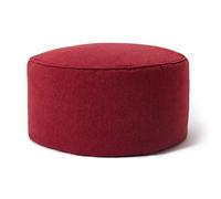 Lumaland Reposapiés de Interior Comfort Line | 25x45cm | Taburete Redondo para Puff Pera | Resistente, Versátil & Moderno [Rojo]