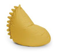 Lumaland Puf infantil Monster | Puf Animal Familia | Bolsa impermeable | Fácil cuidado | 80 x 80 x 70 cm, 2,9 kg [amarillo]