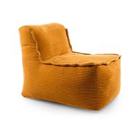 LUMALAND, módulo modular de la colección Cord, 54x81x70 cm - Funda suave y lavable - Grupo de asientos tipo puff para interiores, color mostaza