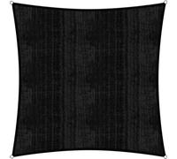Lumaland, vela de protección solar, incluye cuerdas de sujeción, 100% HDPE con estabilizador para protección UV, cuadrada, 5 x 5 metros, color . Vela de protección solar, toldo para proteger del sol