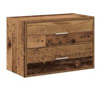 Lumanois Armario con 2 cajones Madera Vieja 60x31x40cm Madera ingeniería, Mobiliario Armarios y Almacenamiento Cajoneras, Marrón, 12.35kg