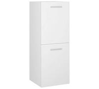Lumanois Armario de baño Madera contrachapada Blanco 30x30x80 cm, Mobiliario Conjuntos de Muebles Muebles de baño, Blanco, 13.12kg