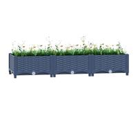 Lumanois Arriate Polipropileno 120x40x23 cm, Casa y jardín Jardín Jardinería Maceteros y jardineras, Gris, 5.07kg