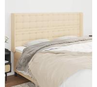 Lumanois Cabecero con Orejas de Tela Color Crema 163x16x118/128 cm,Mobiliario,Cabeceros y pies de Cama,21.45kg-3120025
