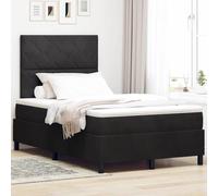 Lumanois Cama Box Spring LED con colchón Negro 120 x 200 cm Terciopelo,Mobiliario,Camas y Accesorios,Camas y somieres,60.88kg-3343372