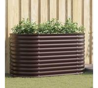 Lumanois Cama elevada Marrón 160 x 80 x 81 cm Acero, Casa y jardín Jardín Jardinería Maceteros y jardineras, Marrón, 16.76kg
