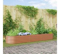 Lumanois Cama elevada Marrón 320 x 80 x 44 cm Acero,Casa y jardín,Jardín,Jardinería,Maceteros y jardineras,17.75kg-42011331