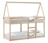 Lumanois Cama litera con Techo de Madera Maciza de Pino 75x190 cm,Mobiliario,Camas y Accesorios,Camas y somieres,36.1kg-3282089