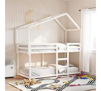 Lumanois Cama litera con Techo Madera Maciza de Pino 80x200 cm,Mobiliario,Camas y somieres,41kg-3282042