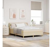 Lumanois Cama Tipo Box Spring con colchón Crema 160 x 200 cm Tela,Mobiliario,Camas y somieres,70.24kg-3340225