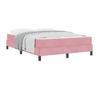 Lumanois Cama Tipo Box Spring con colchón Rosa 160 x 200 cm Tela,Mobiliario,Camas y somieres,52.42kg-3398706