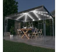 Lumanois Cenador con Tira de Luces LED 400x300 cm Gris Antracita,Casa y jardín,Jardín,Artículos de Exterior,Estructuras de Exteriores,Carpas y cenadores,36.87kg-3070341