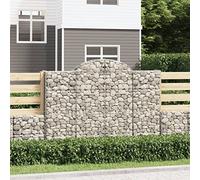 Lumanois Cestas de gaviones 3 uds Forma de Arco Hierro 200x30x140/160 cm,Casa y jardín,Jardín,Jardinería,Maceteros y jardineras,80.7kg-3146153