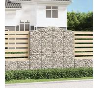 Lumanois Cestas de gaviones 4 uds Forma de Arco Hierro 200x30x200/220 cm,Jardinería,Maceteros y jardineras,146.4kg-3145537