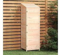 Lumanois Cobertizo de jardín Madera Maciza de Abeto 55x52x174,5 cm,Casa y jardín,Jardín,Artículos de Exterior,Estructuras de Exteriores,Cobertizos,17.64kg-152186