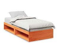 Lumanois Diván sin colchón marrón Cera 100x200 cm Madera Maciza de Pino,Mobiliario,Camas y somieres,24.3kg-859240