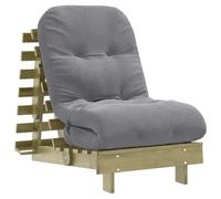 Lumanois Futón sofá Cama con colchón Madera impregnada Pino 60x206x11 cm,Mobiliario,Futones,16.9kg-846750