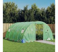 Lumanois Invernadero con Estructura de Acero Verde 16 m² 4x4x2 m,Casa y jardín,Jardín,Jardinería,Invernaderos,29.2kg-3188061