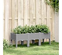 Lumanois Jardinera con Patas PP Gris Claro 120x40x42 cm,Casa y jardín,Jardín,Jardinería,Maceteros y jardineras,6.57kg-367897