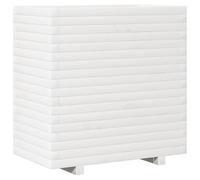Lumanois Jardinera de Madera Maciza de Pino Blanca 70x40x72 cm,Jardinería,Maceteros y jardineras,31.9kg-3282630